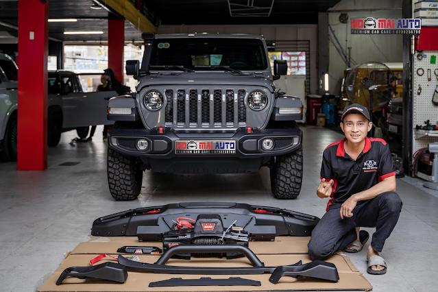Jeep Lắp Ống Thở, Cảng Trước Và Tời WARN VR EVO – Bộ Nâng Cấp Cho Dân Offroad Thực Thụ